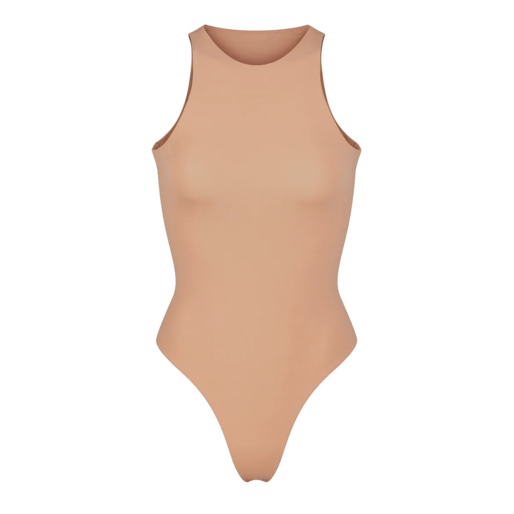 NWOT Skims Fits Everybody High Neck Bodysuit Ochre Small
